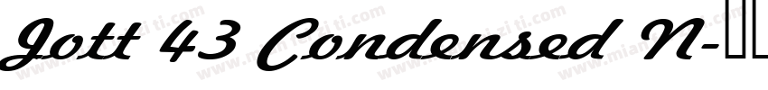 Jott 43 Condensed N字体转换